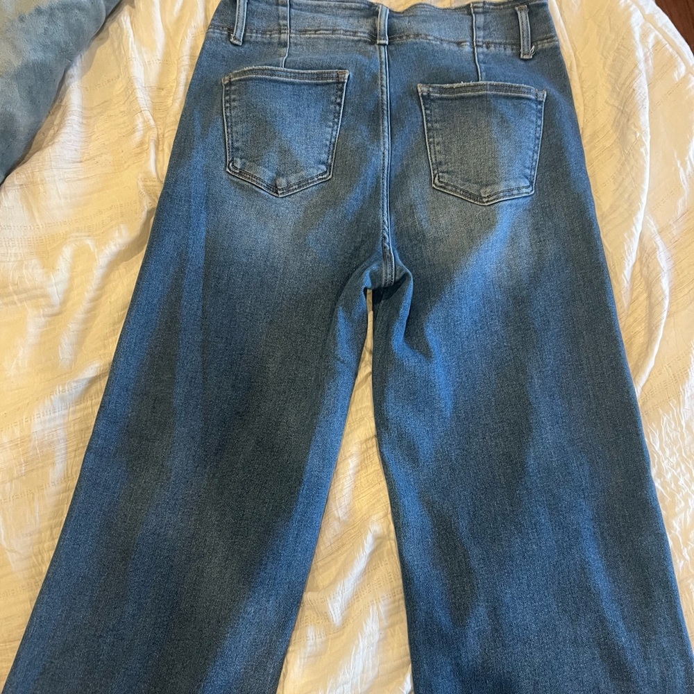 RISEN Eve Seamed Wide-Leg Jeans - Picture 2 of 4